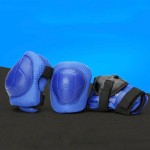 Complete protection set, knee, elbow, wrist, blue color, model CSP01